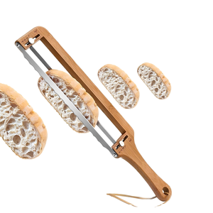 Couteau à <span class=keywords><strong>pain</strong></span> à lame dentelée réglable, ambidextre, <span class=keywords><strong>avec</strong></span> manche en bambou et acacia, pour couper le <span class=keywords><strong>pain</strong></span> - Product Image 1