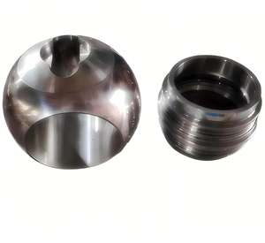 Bola fija de sello duro en forma de V de alta calidad, Bola de válvula de agua pulida de espejo sólido de acero inoxidable de gran tamaño no estándar personalizada - Product Image 6