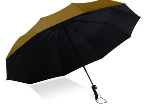 Parapluie de voyage pliable 3 sections pour filles en pongé 190T à ouverture et fermeture automatiques, idéal pour la promotion - Product Image 4