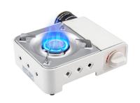Réchaud à gaz portable ultra-fin coupe-vent avec régulateur de pression à valve magnétique pour camping-car et voiture, utilisation extérieure, flamme stable pour pique-nique à la plage