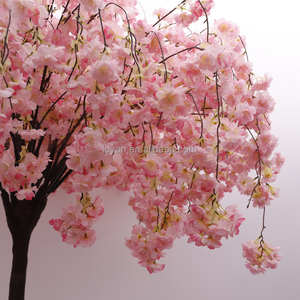 Arbres artificiels pour décoration extérieure et intérieure, feuilles et écorce hautement réalistes, cerisier artificiel en fibre de verre, modèle global - Product Image 5