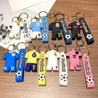 Porte-clés en métal de dessin animé avec maillot de football de C. Ronaldo, Haaland et Mbappé, pendentif de sac, petit cadeau