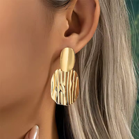 AYGYF027-Y anting wanita, anting wanita bentuk tidak beraturan, perhiasan, Trendi, keren, geometris, indah, temperamen, pesta, aksesoris hadiah
