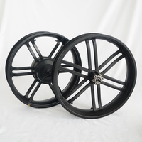 Moteur de roue de vélo électrique pliable en aluminium 20x4.0 pouces 500W/1000W, moteur de roue électrique sans balais à engrenages pour pneus tout-terrain larges
