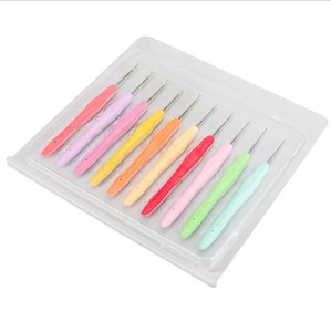 10 Chiếc Móc Móc Ren Kích Thước Nhỏ (0.5-2.75Mm), Bộ Móc Móc Tiện Dụng Với Tay Cầm Mềm Cho Sợi - Product Image 6