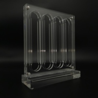 Support à capsules de café transparent en plastique acrylique moderne, type sur pied, pour rangement de capsules, multifonctionnel, gain de place