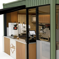 Nouvelle Cabine Mobile Conteneurisée pour Restaurants, Idéale pour Cafés et Salons de Thé – Installation Facile N'importe Quand et N'importe Où sur Rue