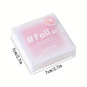 Imprescindibles para el Regreso a Clases: Blocs de Notas con Hojas Sueltas sin Adhesivo, con Diseño de Corazón en Degradado, en Caja de PP, Bloc de Notas de Papel Sulfúrico, Pegatinas Decorativas - Product Image 2