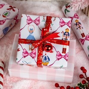 Papel de Regalo Navideño MAYPLUSS, 17 Pulgadas x 33 Pies, Diseño de Cascanueces Blanco, Papel de Regalo Reciclable para Navidad y Hanukkah - Product Image 5