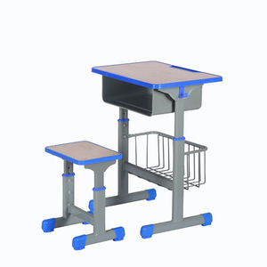 Henmei School <b>Desk</b> Chair Set Metal Adjustable Height For Students Classroom Use - Product Image 3