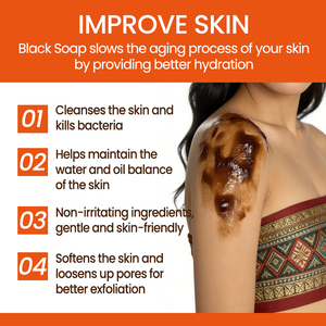 Sapone Nero Africano Biologico Formula Grezza a Marchio Privato, Ripara, Idrata e Illumina la Pelle - Product Image 4