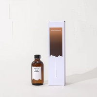 Boîte-cadeau de bougie de soja en bocal de verre carré brun avec logo personnalisé bougie parfumée de soja de marque privée de luxe