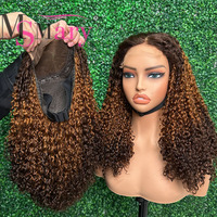 Perruques en cheveux humains vierges doublement étirés, bouclées Pixie, avec dentelle HD 5*5, sans colle, frontale en dentelle, en cheveux humains brésiliens bruts originaux