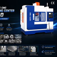 Centre d'usinage vertical CNC de haute précision VMC-SL850 avec broche BT40/BT50, commande Fanuc et changeur d'outils automatique