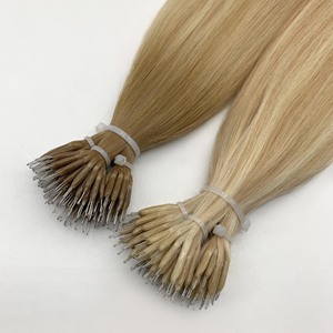 制造工厂批发优质全角质层对齐天然人类未加工100% 人类原始原始头发纳米头发 - Product Image 3