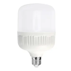Bohlam LED plastik putih kuning, bohlam hemat energi E27/B22