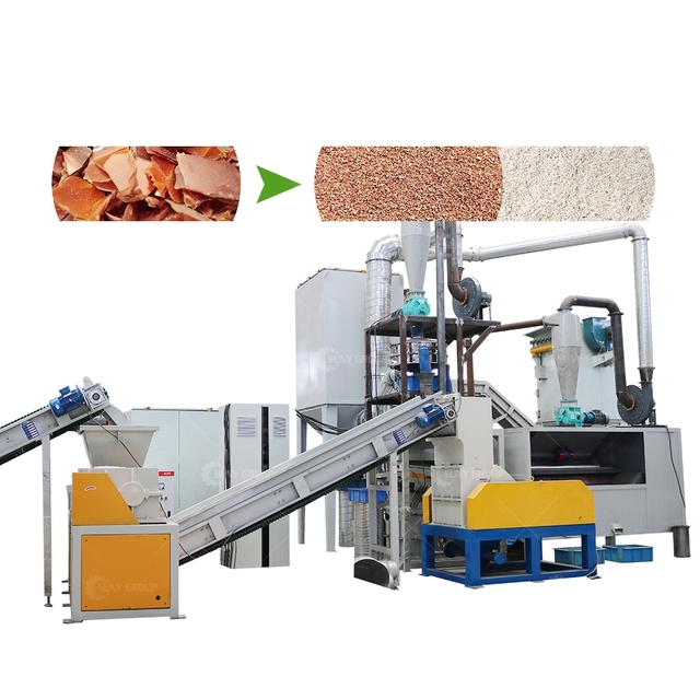 High Quality Automatic Scrap Metal Recycling Equipment Cell Phone TV Boards Shredding Machine for Recycling Scrap PCB Boards
