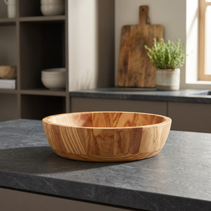 Bol à salade en bambou écologique de haute qualité, portable, pour fruits, décoration de table, design classique, bol de service BS - Product Image 1