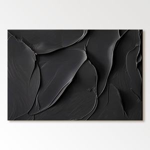 Peinture à l'huile abstraite minimaliste, art sur toile fait main pour la décoration d'un espace de coworking ou d'un bureau - Product Image 2