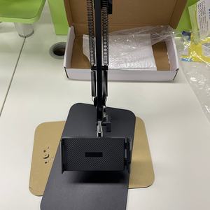 Soporte Universal Ajustable para Teléfono Móvil y Tablet de Aleación de Aluminio Negro, Soporte Plegable para Escritorio de 4-12 Pulgadas - Product Image 4