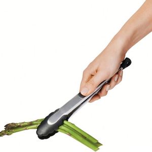 Venta al por mayor Utensilios de cocina Pinzas de comida de silicona para ensalada de acero inoxidable de 9 pulgadas - Product Image 6