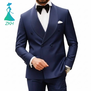 <span class=keywords><strong>Traje</strong></span> Azul Marino <span class=keywords><strong>de</strong></span> Doble Botonadura <span class=keywords><strong>para</strong></span> <span class=keywords><strong>Hombre</strong></span>, Esmoquin Profesional, Diseño Personalizado, Trajes <span class=keywords><strong>de</strong></span> Novio <span class=keywords><strong>para</strong></span> <span class=keywords><strong>Matrimonio</strong></span> - Product Image 1