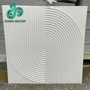 AISEN dekorasi panel dinding 3d, Dekor Modern tahan air Pvc dekorasi dalam ruangan latar belakang Tv efek 3d untuk rumah untuk ruang tamu - Product Image 1