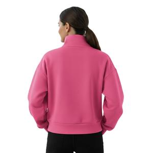 Sweat-shirts à col montant en coton, sweat-shirts à col montant avec logo brodé, design col roulé, pull doux et luxueux à col montant. - Product Image 3