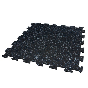 Prezzo all'ingrosso ecologico antibatterico a prova di umidità palestra tappetini con retro ad incastro piastrelle di gomma - Product Image 1