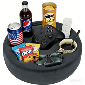 ที่วางแก้วน้ำแบบหมอนสำหรับโซฟา ที่วางเครื่องดื่ม เป็นมิตรกับสิ่งแวดล้อม พกพาสะดวก ผลิตจากโพลีเอสเตอร์ 100% ทรงกลม ใช้เก็บของได้ สำหรับเตียง รถยนต์ และอื่นๆ - Product Image 1