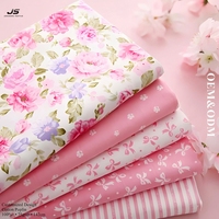 Tissu textile prêt à l'emploi, tissu imprimé à petites fleurs, 100% coton popeline, tissu imprimé pour robe femme