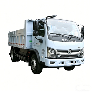 Camion <span class=keywords><strong>benne</strong></span> électrique Foton 4x2 3,7 m, batterie 106,95 kWh, autonomie 240 km, camion <span class=keywords><strong>benne</strong></span> hydraulique léger pour la construction urbaine - Product Image 1