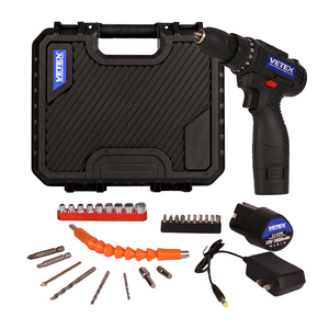 Vetex 12V 1500mAh Li-ion pin hoạt động 25 + 1 mô-men xoắn thiết lập điện điện khoan điều khiển thiết lập không dây khoan - Product Image 2