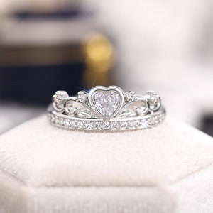 Anello a forma di cuore per donna, design a forma di cuore, anello da indossare ogni giorno - Product Image 6