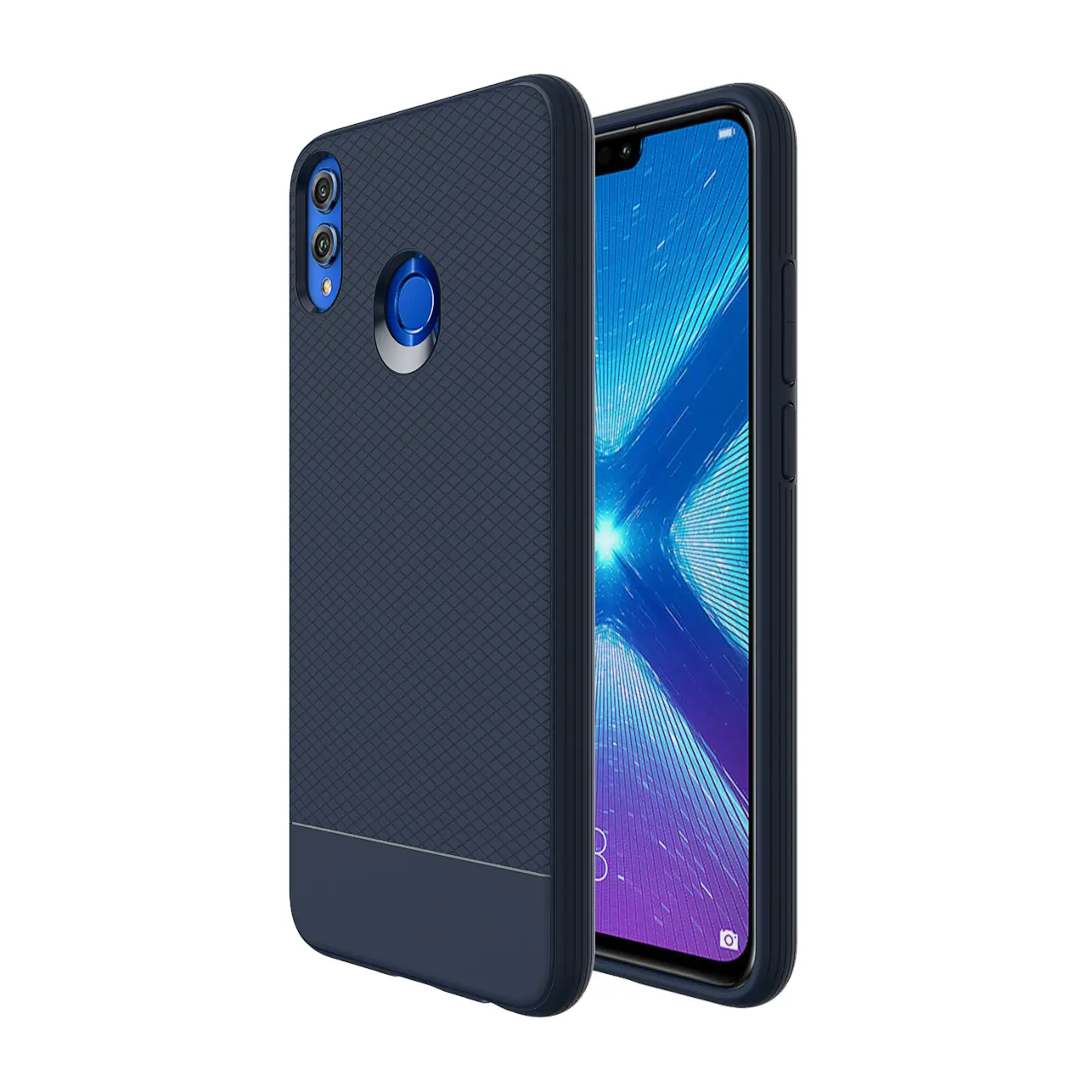 Anti-skidding Mobile Accessories Wholesale 360 Degree Rotate soft tpu Back Cover For Huawei Honor 8X Case