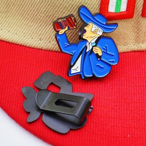 Custom Logo Wholesale Mexico Emaille Caps Badge Brooch Baseball Trucker Clips <b>Hat</b> Chains Lapel Metal Crafts Enamel <b>Pins</b> for Caps - Product Image 5