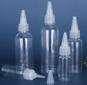 Hot Sale Pet Plastic Dropper <b>Bottle</b> 30ml 60ml 100ml Essential Oil <b>Bottles</b> With Black Twist Cap for Glue - Product Image 4