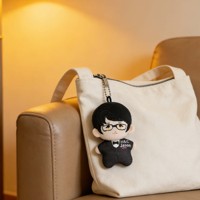 OEM ODM Mini poupée en peluche personnalisée de 5 cm, porte-clés, breloque de sac multi-usage, broche, aimant de réfrigérateur, petit personnage en peluche, pendentif, épinglette