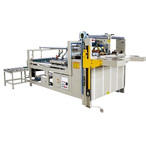 Hrb Semi Automatische Doos Vouwen En Lijmen Machine Golfkarton Doos Map En Gluer Machine