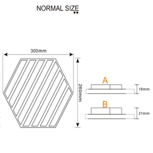 Panel Acústico Hexagonal Moderno <span class=keywords><strong>de</strong></span> <span class=keywords><strong>Madera</strong></span>, Panel Acústico <span class=keywords><strong>de</strong></span> <span class=keywords><strong>Listones</strong></span> <span class=keywords><strong>de</strong></span> <span class=keywords><strong>Madera</strong></span> Insonorizante para Paredes Decorativas <span class=keywords><strong>de</strong></span> Hoteles y Hospitales - Product Image 5