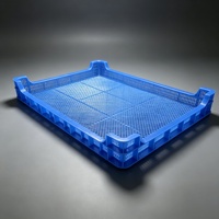 Plateau en plastique perforé réutilisable 595*395*59mm, empilable, pour séchage des légumes, refroidissement et congélation en boulangerie