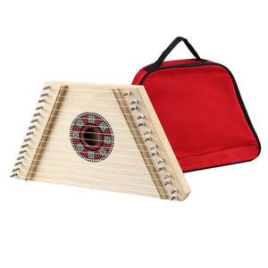 <span class=keywords><strong>Harpe</strong></span> à cordes HSSQ-03 HUASHENG 15 cordes <span class=keywords><strong>en</strong></span> nylon, instrument de musique intéressant <span class=keywords><strong>en</strong></span> métal et bois, <span class=keywords><strong>kit</strong></span> portable avec sac de transport et livres de chansons - Product Image 3