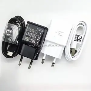 100% Asli UK Uni Eropa Versi AS USB Pengisi Daya Dinding untuk Samsung Galaxy S10 S9 S8 Tepi Catatan 10 S22 Travel Adapter Charger Plug