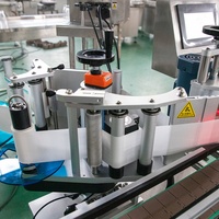 Machine d'étiquetage automatique électrique haute précision à colle humide pour bouteilles rondes PLC