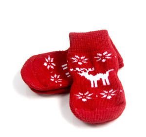 गर्म बिक्री पालतू सामान सामान सामान पालतू पशु मुद्रित एंटी-स्लिप मोजे प्यारे डिजाइन पॉलिएस्टर कुत्ते मोजे थोक - Product Image 4