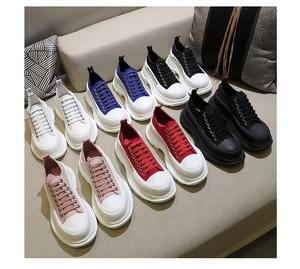 Zapatillas Deportivas de Plataforma con Cordones de Lona de Diseño de Lujo para Hombre y Mujer, Zapatillas Deportivas Ligeras de Verano en Blanco y Negro con Estampado de Grafiti - Product Image 6