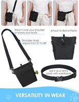 Pochette pour friandises pour chien à poche avant, tissu Oxford, écologique, étanche IP67, fermeture magnétique, clicker d'entraînement, tendance