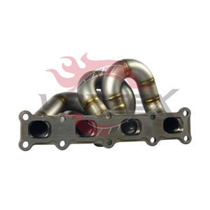 Colector de escape de acero inoxidable Vortex Performance compatible con Mitsubishi Lancer Evolution X EVO 10 4B11T MR GSR Tuning Pipe - Product Image 3