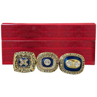 Ensemble de bagues de championnat des Dolphins de Miami NFL 1972 1973 1984, vente directe d'usine