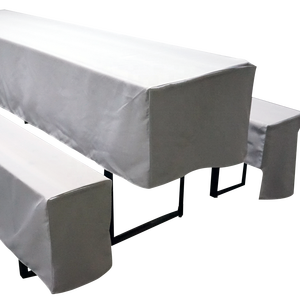 Couverture de <span class=keywords><strong>table</strong></span> de banc de bière en polyester de <span class=keywords><strong>jardin</strong></span> pour mariage de fête - Product Image 6